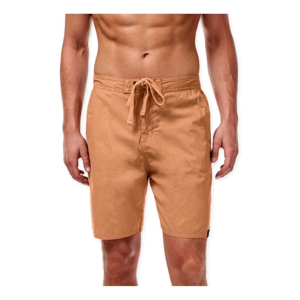 Weatherproof Mens Vintage Swim Bottom Board Shorts, Orange, L, DM